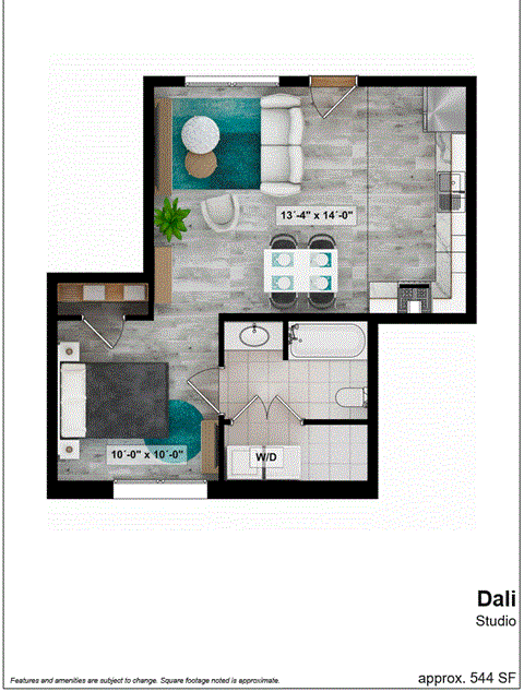 bedroom floor plan an in 2d